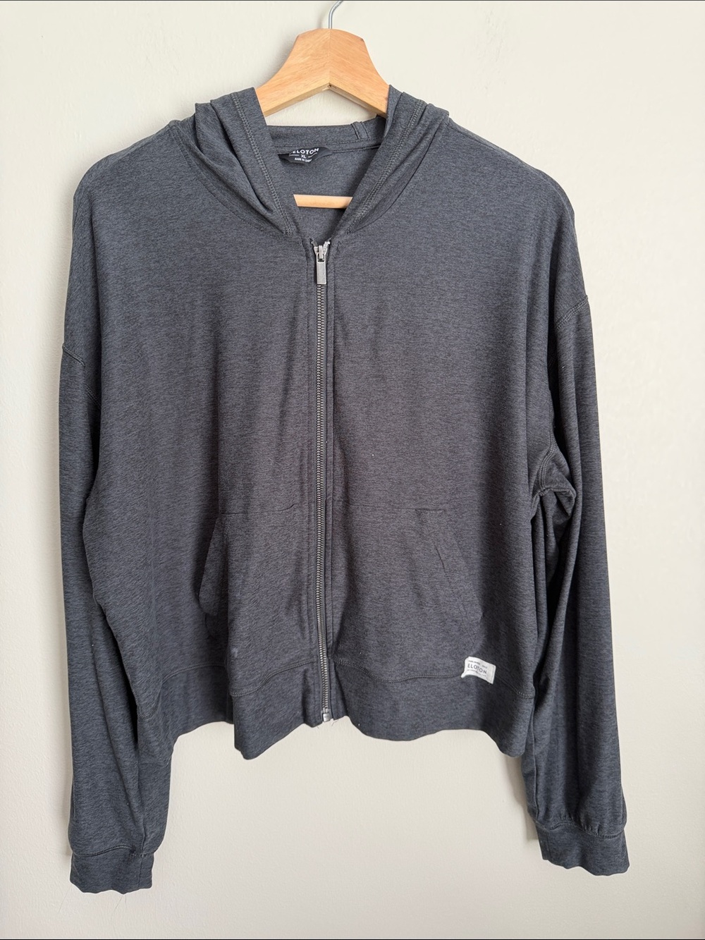 Peloton Charcoal Full-Zip Hooded Jacket